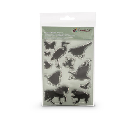 Encaustic Art Transparentstempel Tiere Set