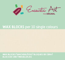 Encaustic Art Wachs - (35) Pastell Creme - Schachtel 10 Stk. 