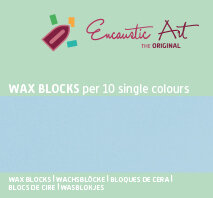 Encaustic Art Wachs - (31) Pastell Blau - Schachtel 10 Stk. 