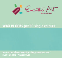 Encaustic Art Wachs - (33) Pastell Minze - Schachtel 10 Stk. 