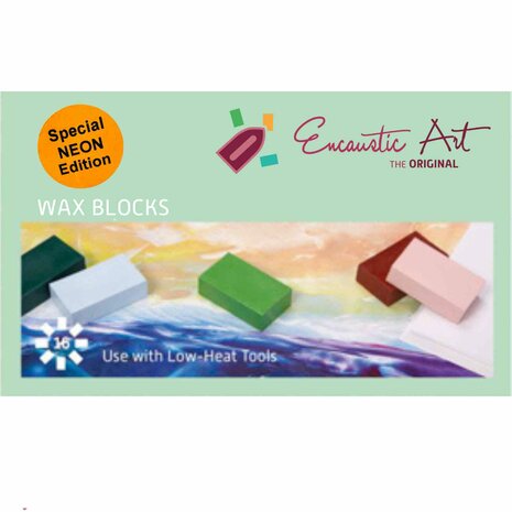 Encaustic Art Wachs - Neon Sortiment + kostenloser Stempel